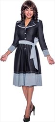 Devine Sport Soft Stretch Denim Dress with Two Tone Styling 63651